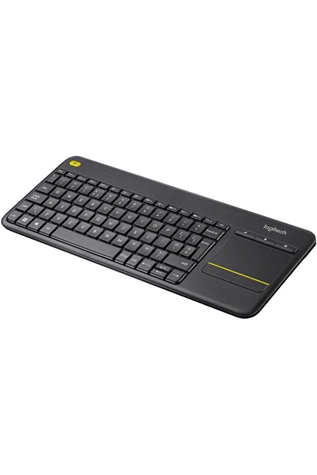 Logitech K400 Plus Wireless Touch TV Keyboard with Built-in Touchpad, Italian QWERTY Layout - Black