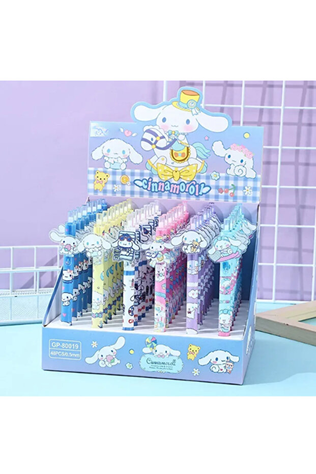 Cartoon Gel Pen 0.5mm Black Ink – Retractable Cute Writing Pen, 1 Piece Random Design for Kids & Students