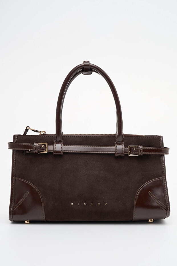Women's Handbag Suede Brown Sly470