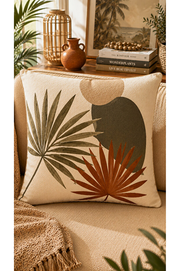 Patterned 1 Piece Throw Pillow Cover 43X43 cm Suede Fabric Decorative Pillowcase with Hidden Zipper (Double-Sided Printed)
