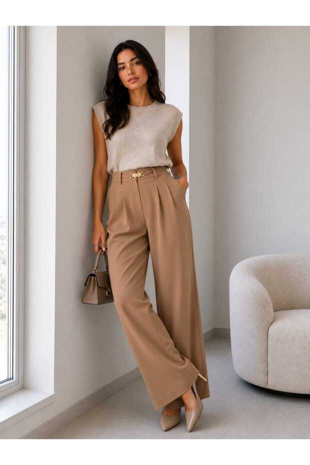 WOMEN HIGH WAIST PALAZZO PANTS