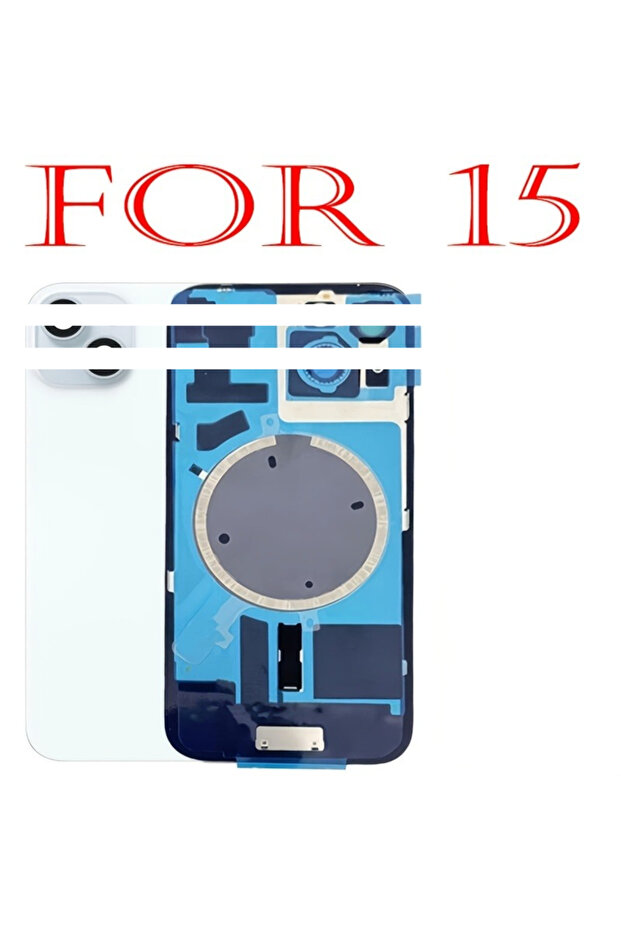 15inght blue 1PCS Battery Back Door Glass Cover Replacement for Iphone 15/15 Plus Back Glass Replace