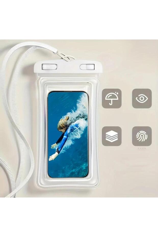one size A2 Universal Waterproof Phone Pouch Touch Sensitive Bag with SelfSealing Design for Pool Be