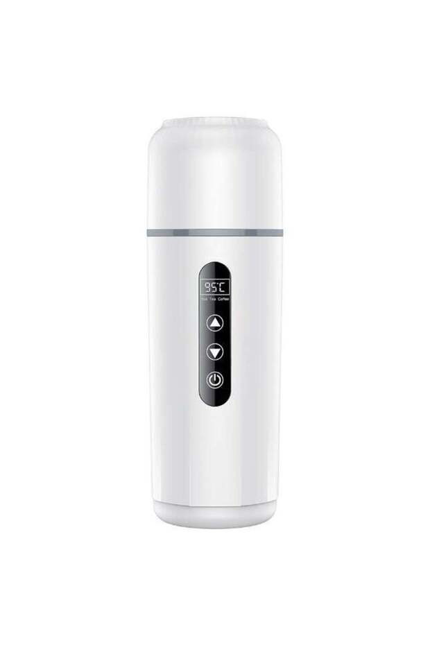 VC20 Car Electric Heating Cup 500ml LED Touch Control Car Electric Heating Machine for Water