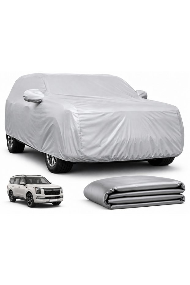 Car Cover Waterproof All Weather for , Snowproof UV Protection Windproof Outdoor Full car Cover,zipper PVC & Cotton Fabric Tight Taffeta smooth Non-Abrasive (New Nissan patrol - 212″ x 78″ x 70″)