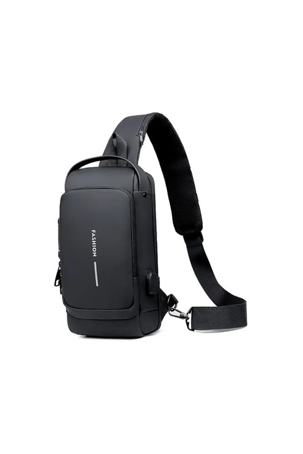 Anti Theft Sling Bag with USB Charging Sport Sling Anti-Theft Shoulder Bag Crossbody Bags Chest Daypack