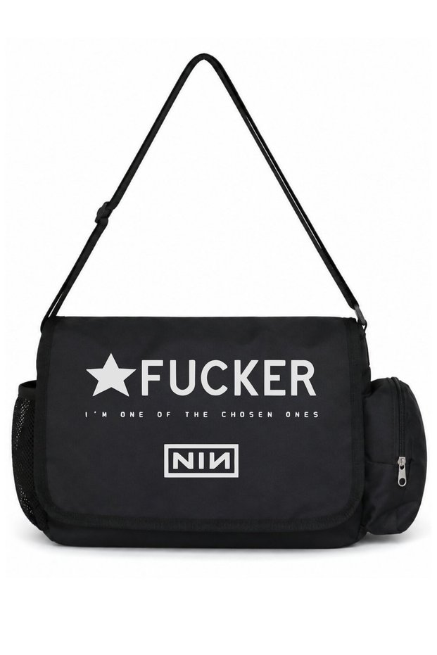 Nin Rock Metal Music Band Printed Unisex School, Sports, Office Multi-Purpose Messenger Bag
