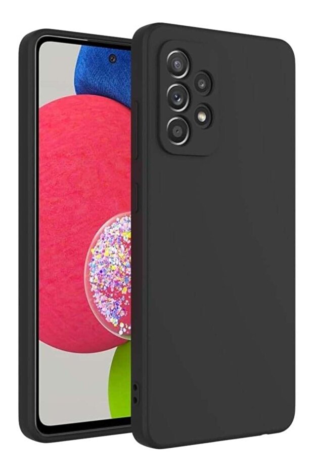 Case for Samsung Galaxy A52 Back Cover Black Slim Fit for Soft TPU Cover Flexible Silicone Co