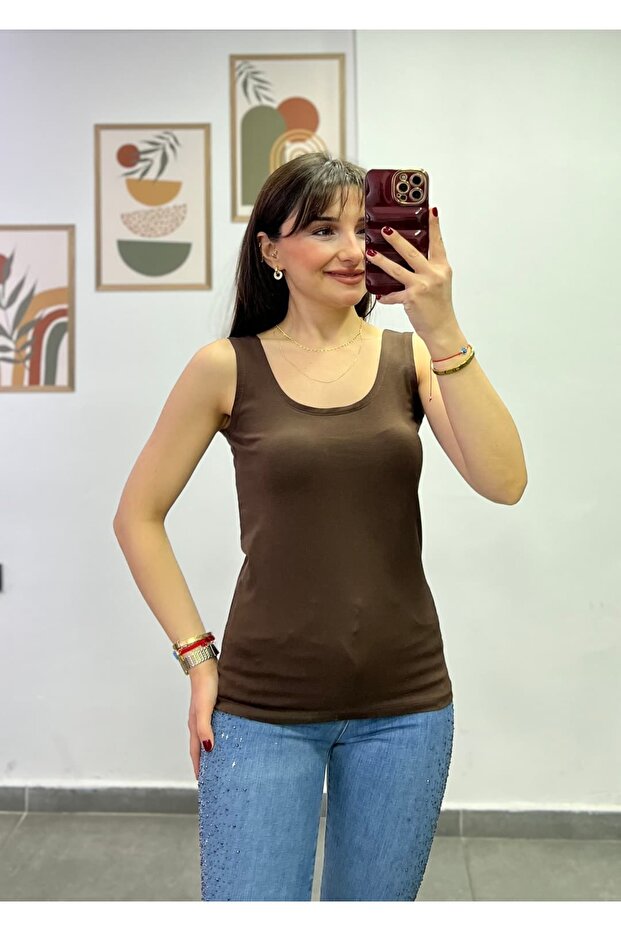 Thick Strapped Cotton Fabric Undershirt