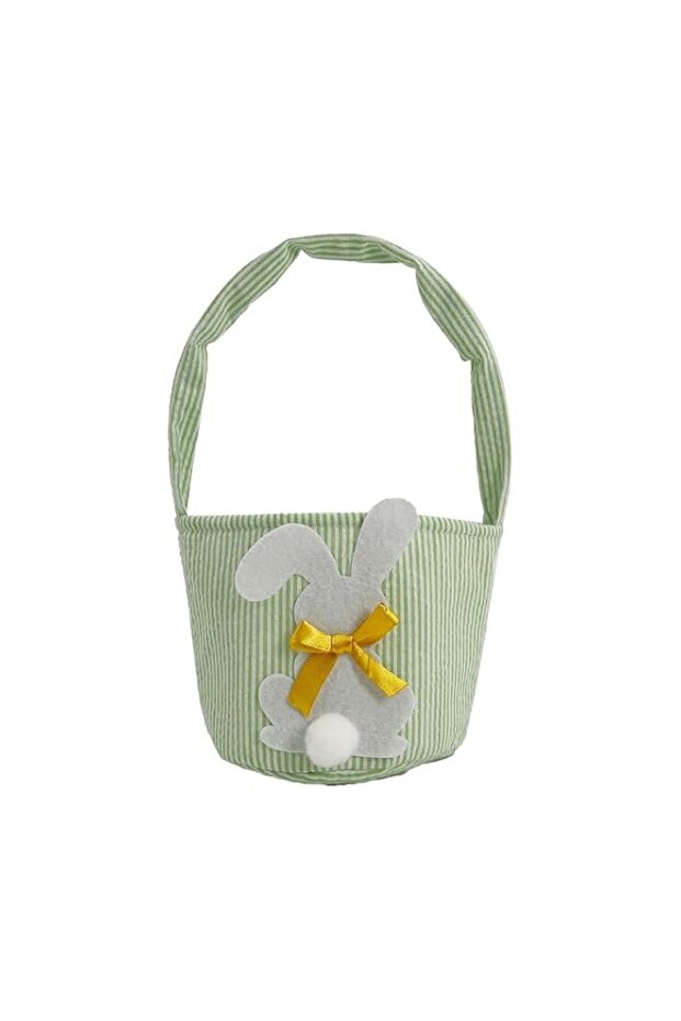 Smiffys Party Magic Easter Bunny Bag, 23 cm Size, Green