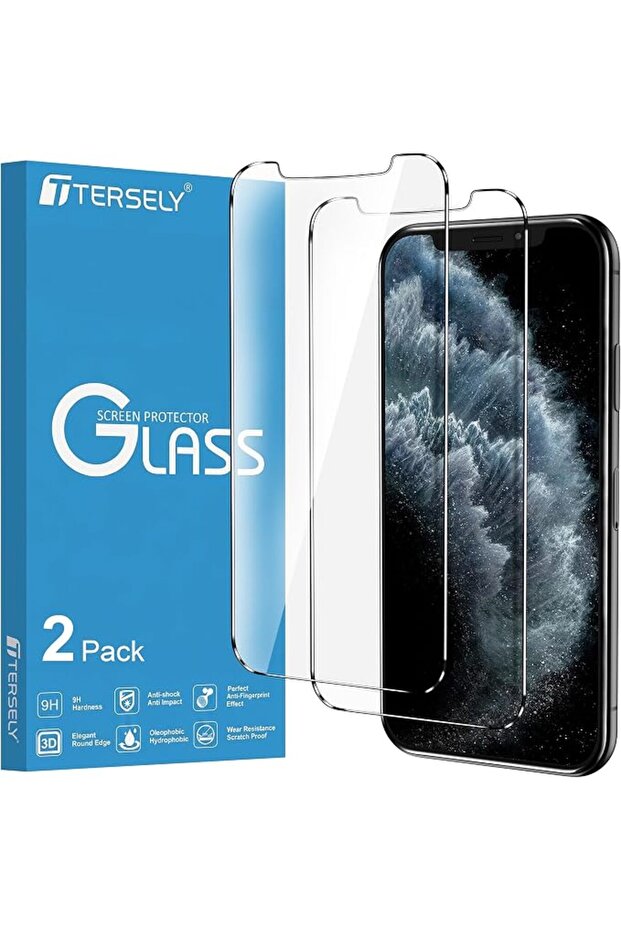 2 Pack Tempered Glass Screen Protector for iPhone X/Xs/11Pro 5.8"