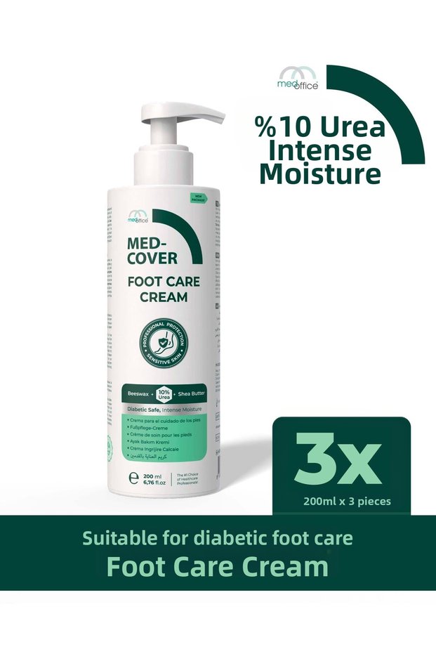 Foot Care Cream X 3 Pieces – Special for Sensitive Skin (10% Urea, Shea Butter, Beeswax)