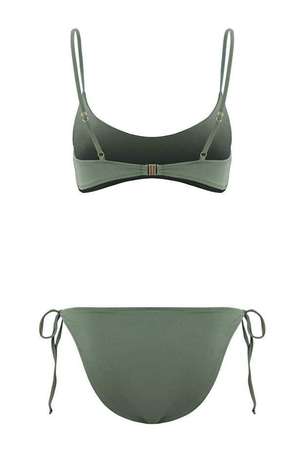 Yeşil Kaplı Klora&Suya Dayanıklı Uzun Ömürlü LYCRA®XTRALIFE Bikini Takımı TBESS26BT00095 - 6