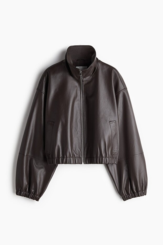 Oversize Deri Ceket - 1