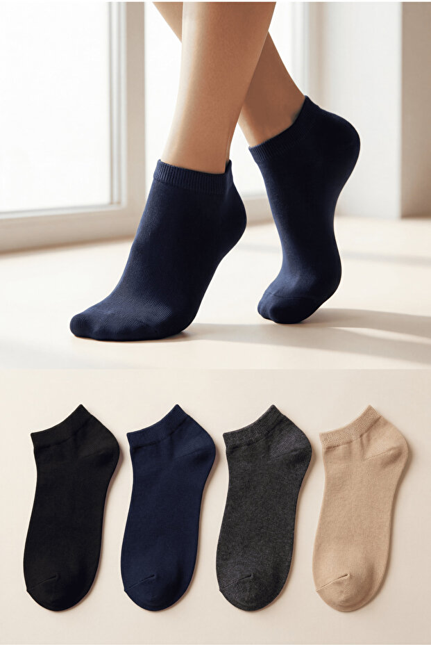 Bamboo Women's Socks 12-Pack - Non-Squeezing Elastic - Seamless Toe - Heel Reinforcement - Daily Comfort