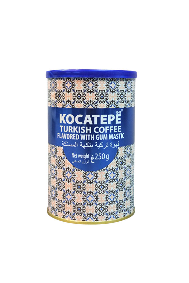 Turkish Coffee with Gum Mastic 250g, Authentic Fine Ground Blend, Rich Aroma, Smooth Traditional Brew, Delicate Resin Notes for Cezve/Ibrik