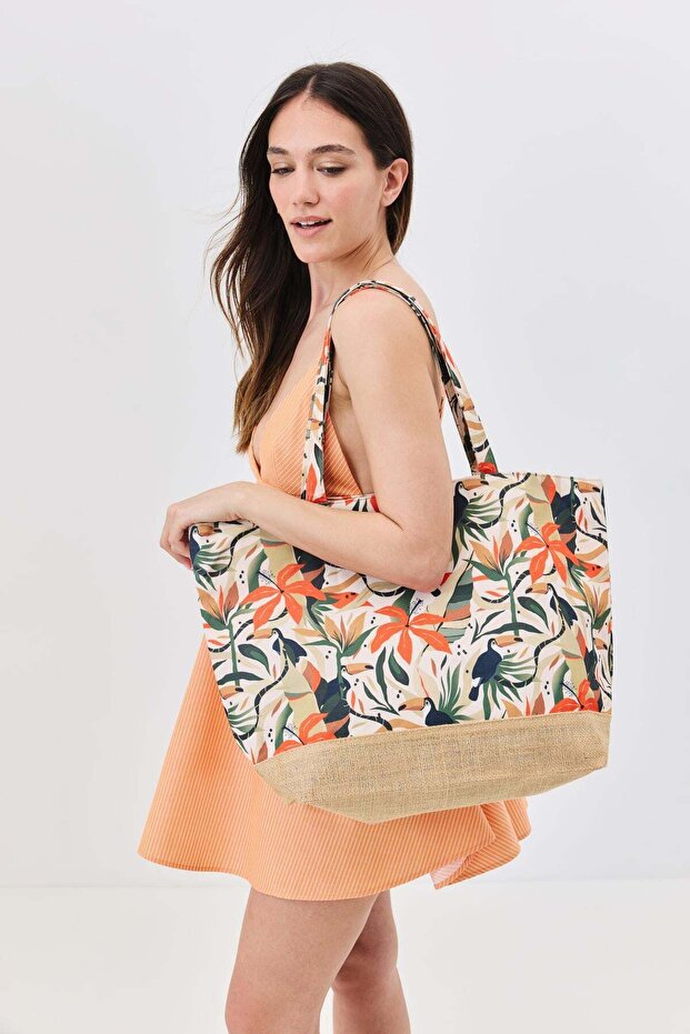 حقيبة شاطئ مطبوعة رقمية Y8670-26 K-03