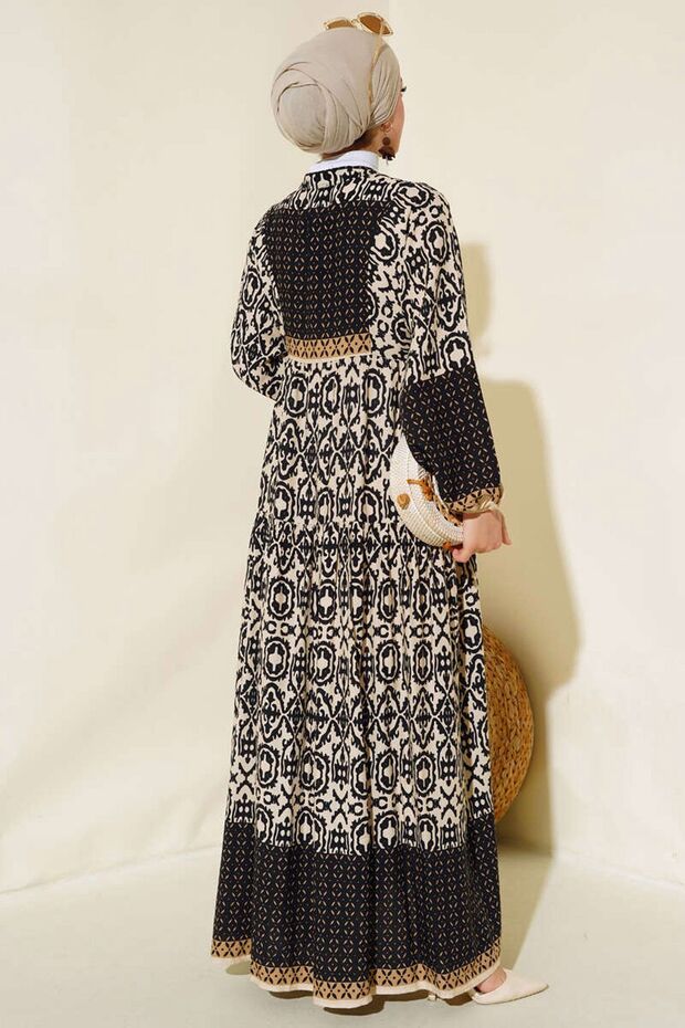 BDART Printed V-Neck Maxi Dress - 4