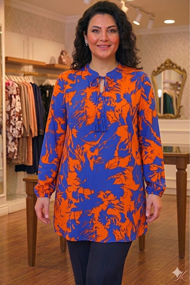 Plus Size Women's Summer Viscose Tunic