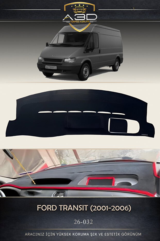 Ford Transit (2001-2006) Glove Box Protection Front Protective Case Carpet Cover Accessories