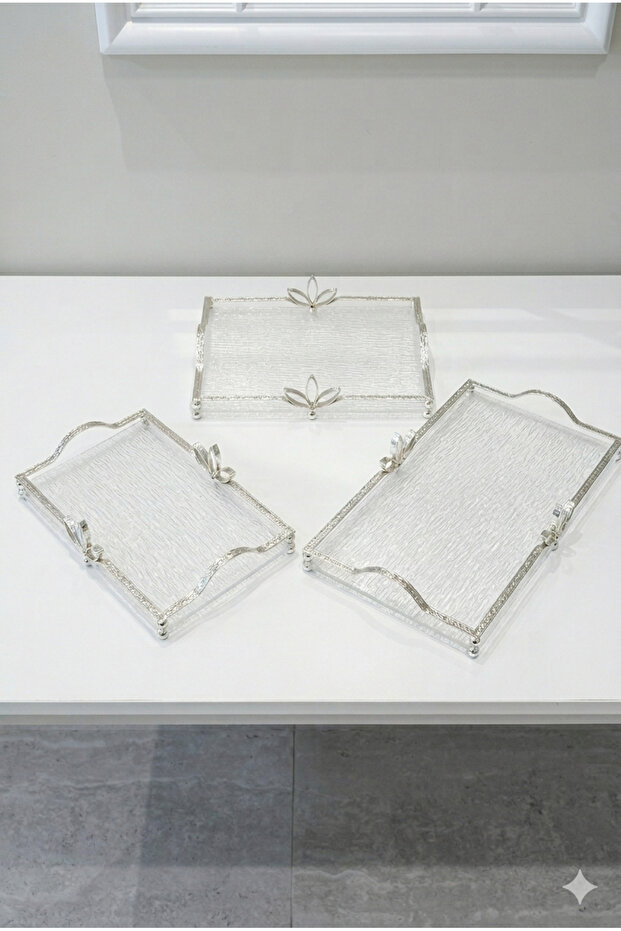 Elegant Serving Tray Set Versatile Tableware for Entertaining - 2