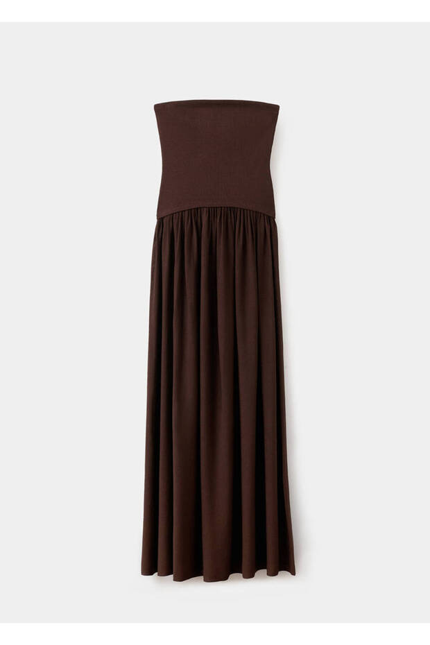 Trägerloses Kleid - 3