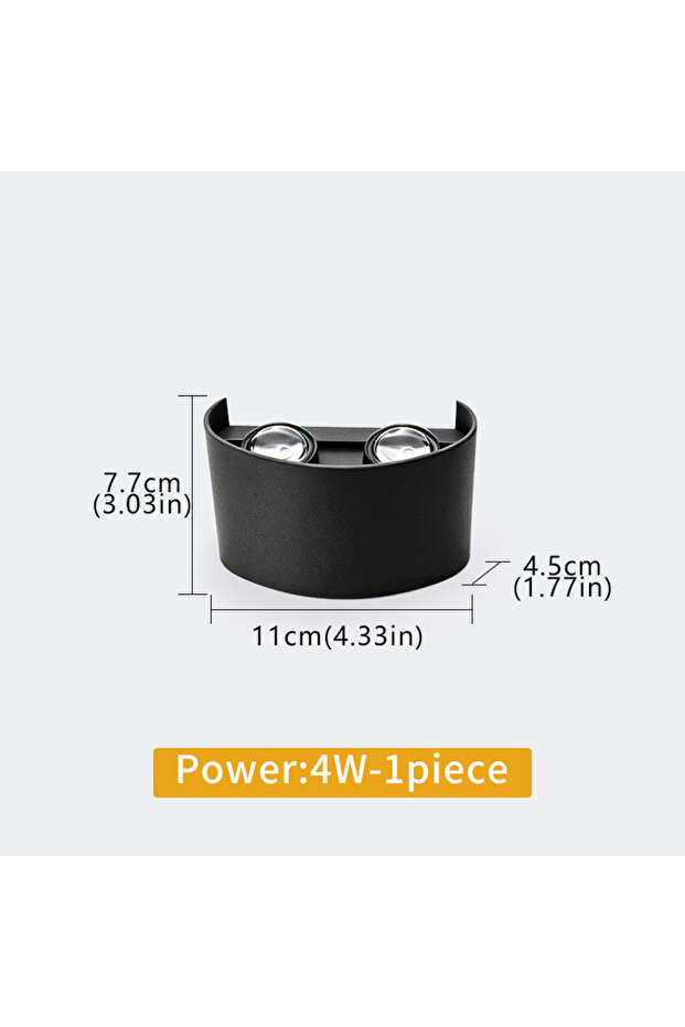 Cool White 4W LED Wall Light Waterproof Outdoor Indoor Lighting IP65 AC86-265V 2w 4w for Garden Stai