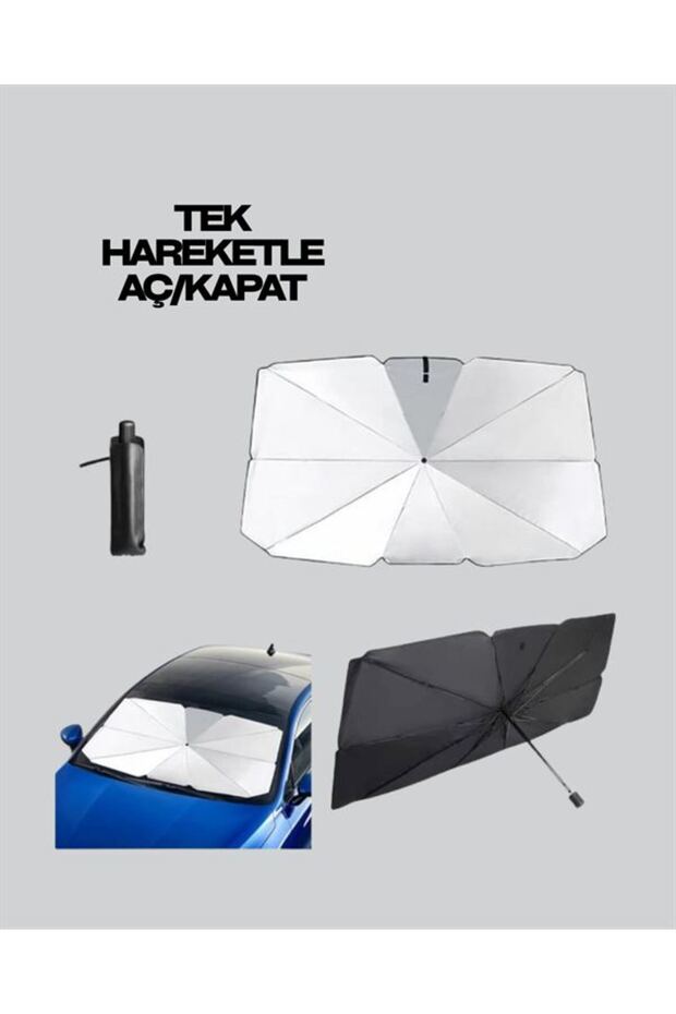 Practical Windshield Sunshade – Wide Coverage, Easy Storage - 2