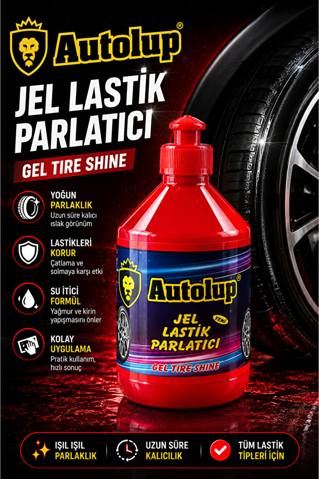 LASTİK PARLATICI JEL (parfümlü)