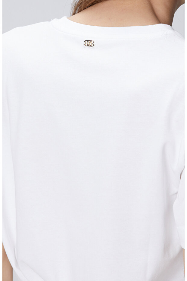 Beyaz Basic T-shirt - 6
