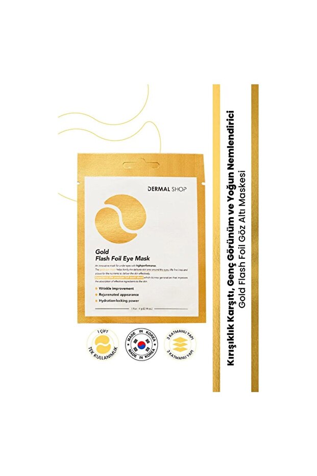 Gold 3-layer Eye Mask - Smoothing, Purifying, Moisturizing, Beetroot Extract - 6