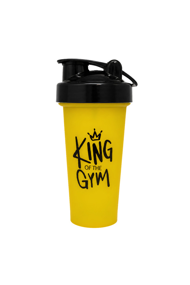 King of the Gym Shaker 650 ml Protein Shaker with Scale and Leak-Proof Lid