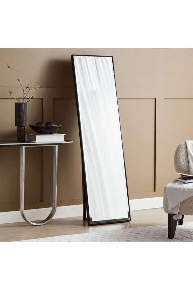 Mojo Bevelled Cheval Mirror 44x162cm - Black