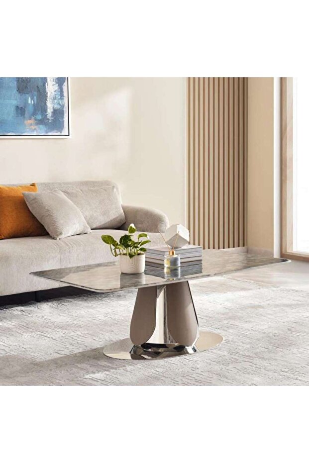 Marin Coffee Table - Silver Beige