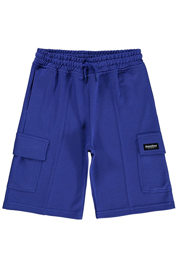 Basic Cargo Pocket Capri for 10-13 Years - Blue