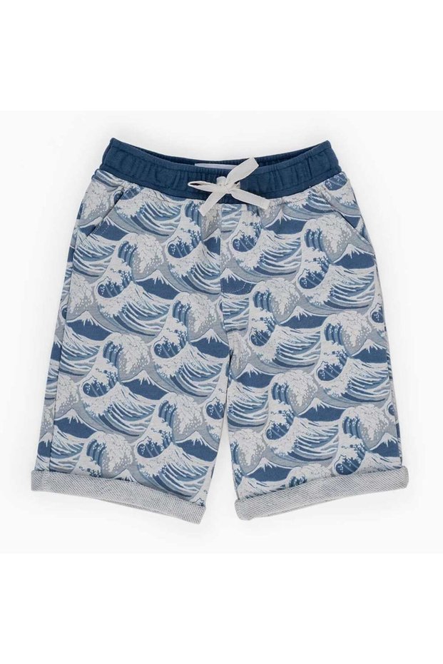 Wave Pattern Boys' Shorts