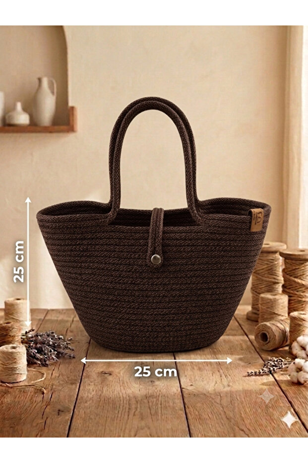 Wicker Jute Look Mini Size Handbag