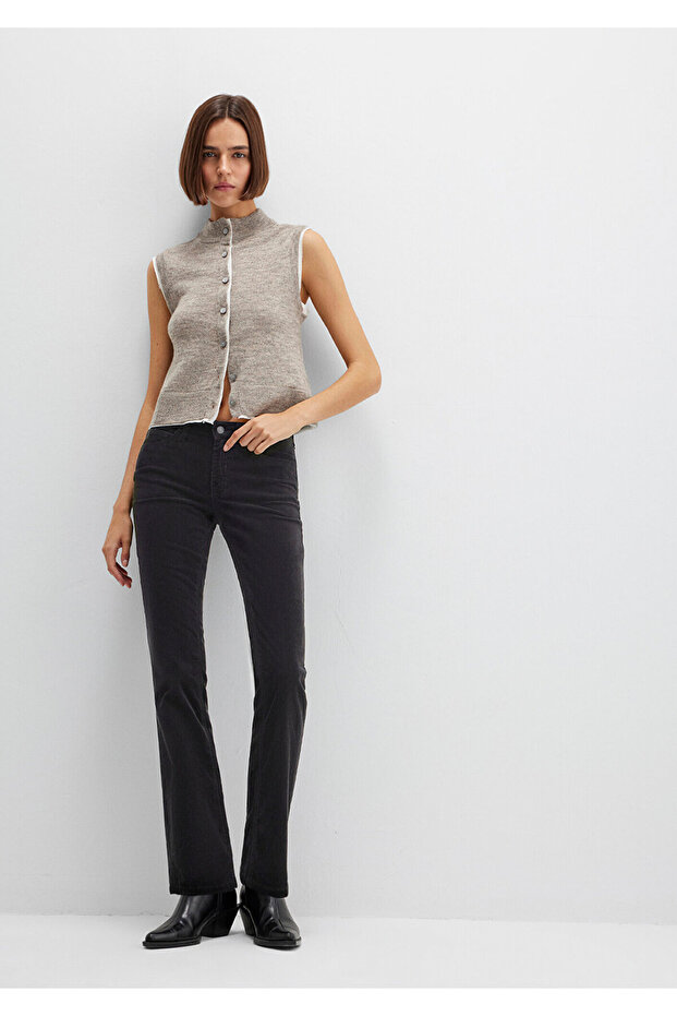 Mona Schwarze Samthose 1049782991 - 3