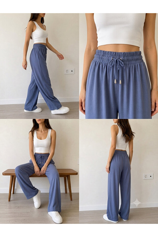بنطلون أيروبين بخصر مطاطي