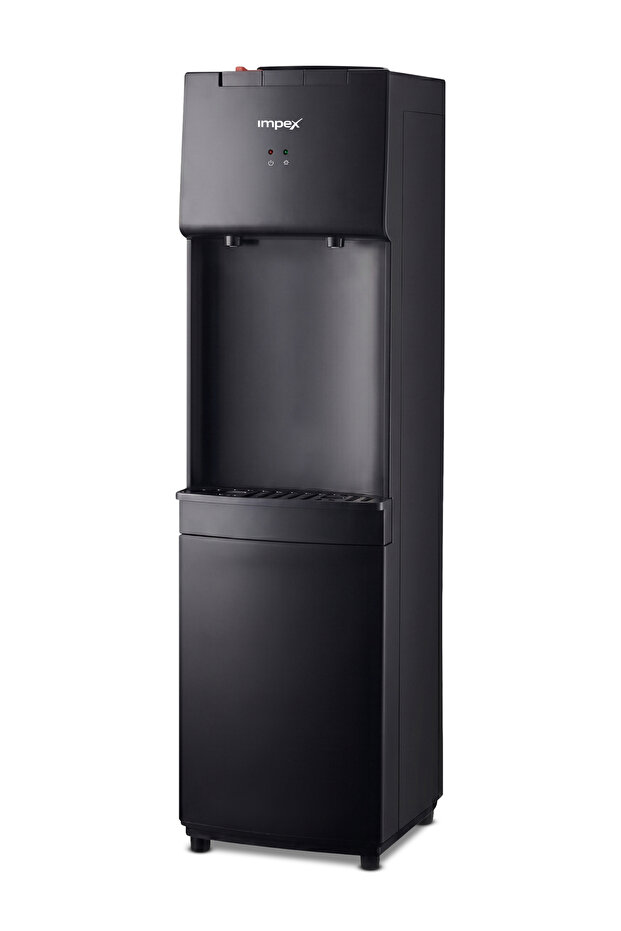 WD3904C 3 Tap Water Dispenser Hot & Cold 304 SS Tank Safety Lock Compressor Cooling Black