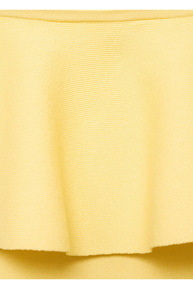 Maxi Flounced Strapless Blouse - 7