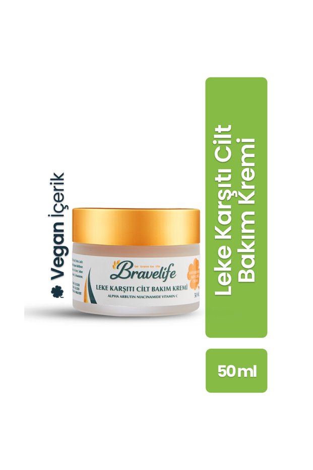 Brightening Revitalizing Vitamin (C-B3) Niacinamide Arbutin Aha Bha Vegan Anti-Blemish Skin Care Cream 50 ml