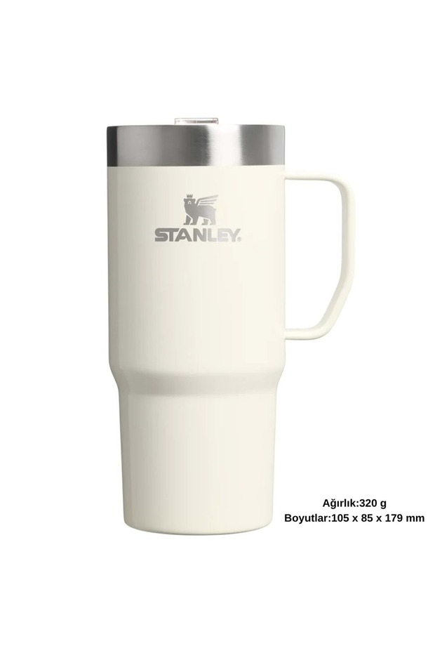 Günlük Kullanım İçin Suburban Kupa Bardak 0.47L / 16oz Krem Rengi Parlak - 5