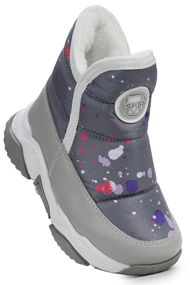 Rocco Zippered Girl's Snow Boots