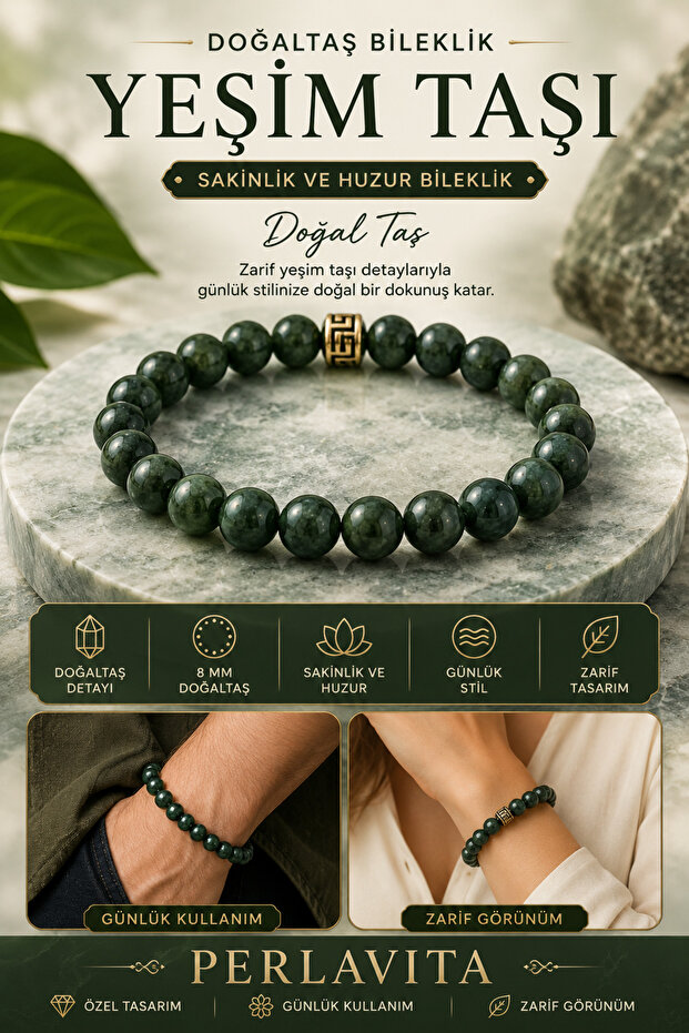 Jade Stone Calmness and Peace Bracelet Natural Stone