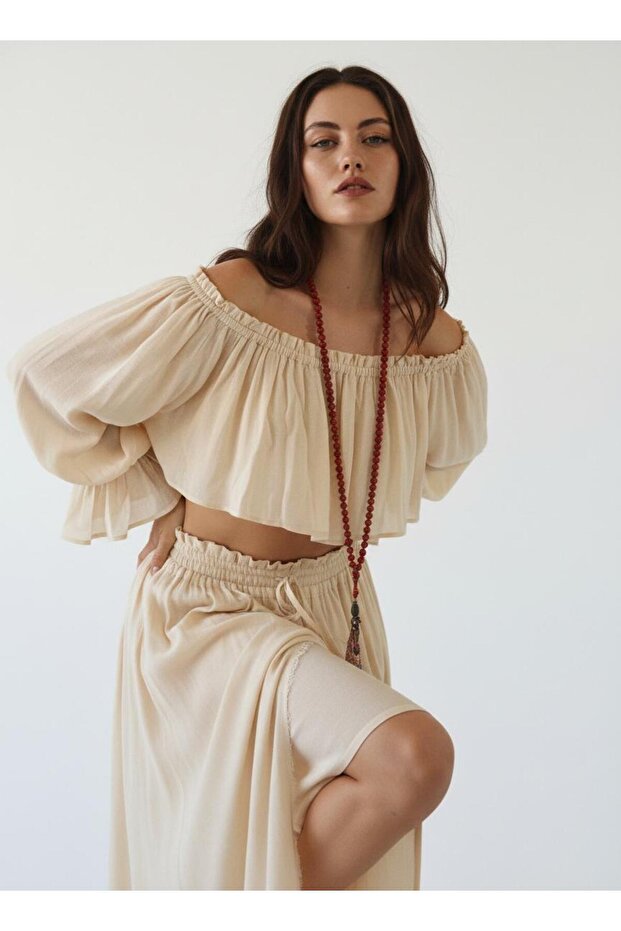 Sahra Crop & Skirt Set