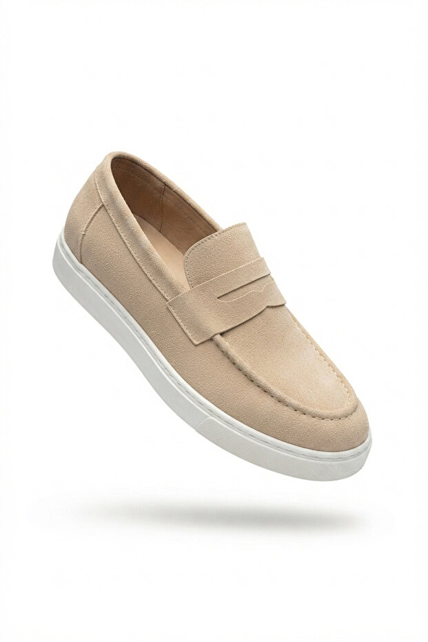 Zrj180 X Exclusive Laceless Men's Comfortable Classic Loafer - Suede Cream