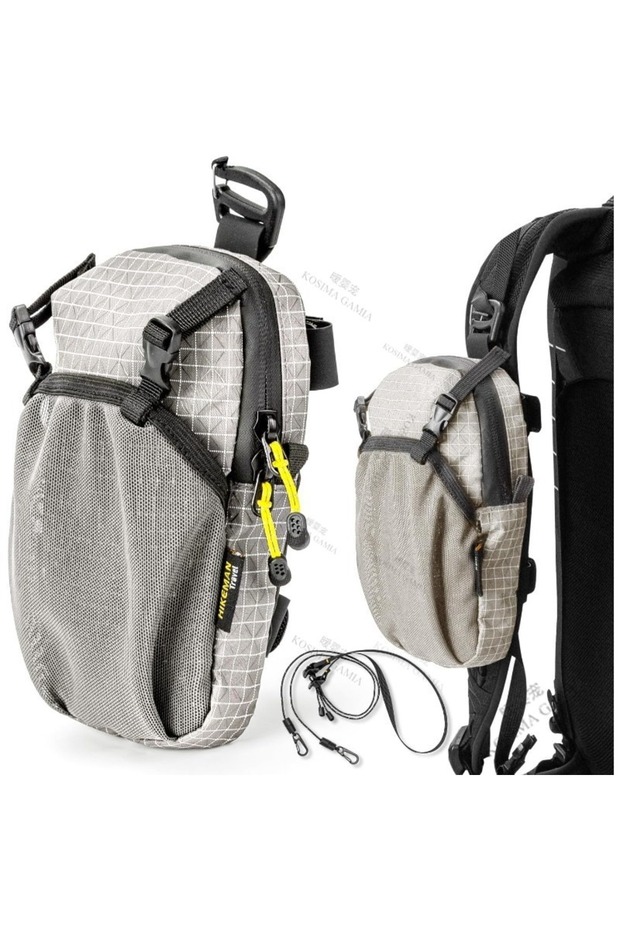 GRAY Backpack Shoulder Strap Attachment Bag Smartphone Pouch Waterproof Strap Pack for Sports Hiking