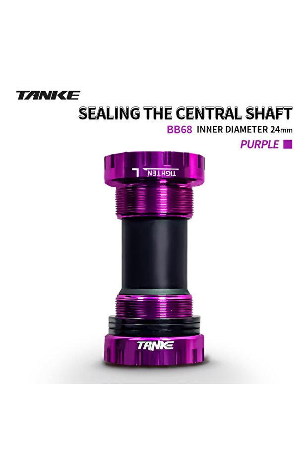 BB68-Purple TANKE-BB68 BB92-73mm، محول دعامات سفلية، نوع المحور الأوسط لكرنك الدراجة، دراجة طريق جبلية