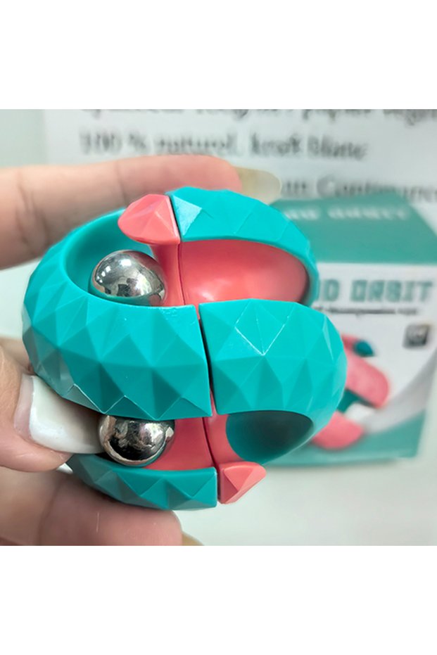 green Decompression Toy Children Orbit Ball Cube Anti Stress Sensory Toys Fidget Toys for Kids Spinn